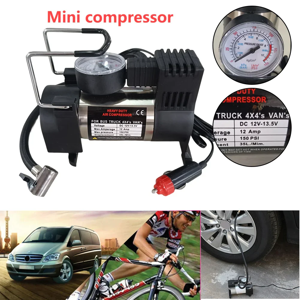 Heavy Duty Car Air Compressor 12V - Image 1
