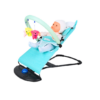 Foldable Height Adjustable Rocking Crib Cradle Modern Metal for Newborn [ONE COLOR BLUE] - Thumbnail Image 7