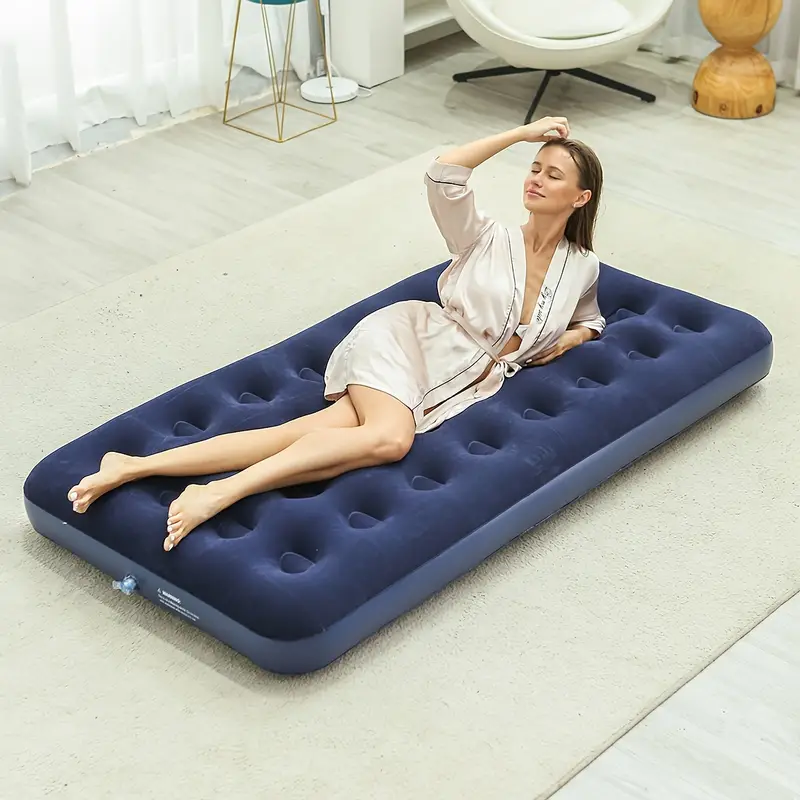 Single Flocked inflatable mattress - Image 1