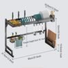 Metal Kitchen Over Sink Dish Drying Utensil Rack for Kitchen - Thumbnail Image 7