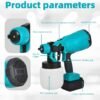 SEESII 800ML Electric Spray Gun 900W – Transform Your Painting Work with Ease and Speed! - Thumbnail Image 8