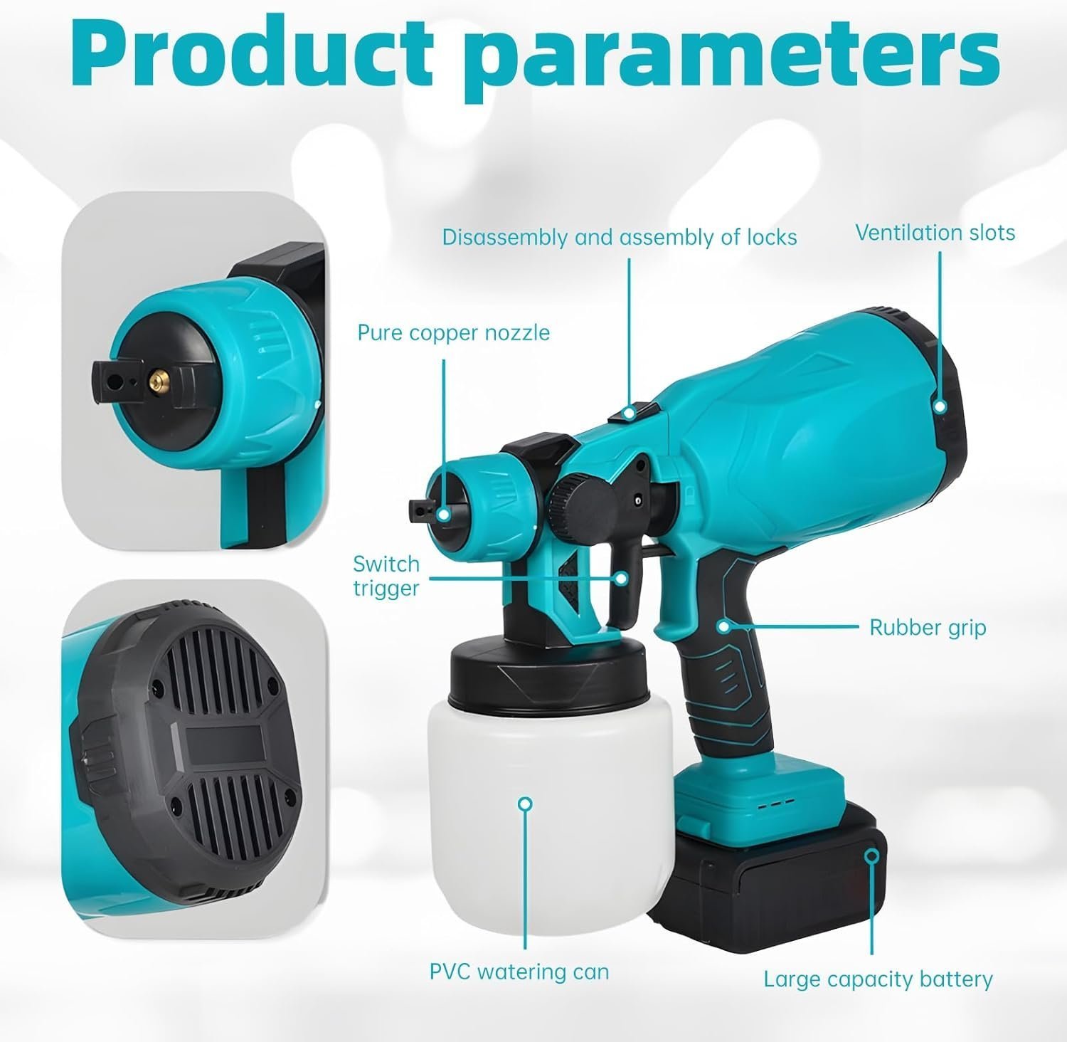 SEESII 800ML Electric Spray Gun 900W – Transform Your Painting Work with Ease and Speed! - Image 8