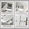 Laptop Desk for Bed, Adjustable Bed Table with USB Charge Port - Thumbnail Image 4