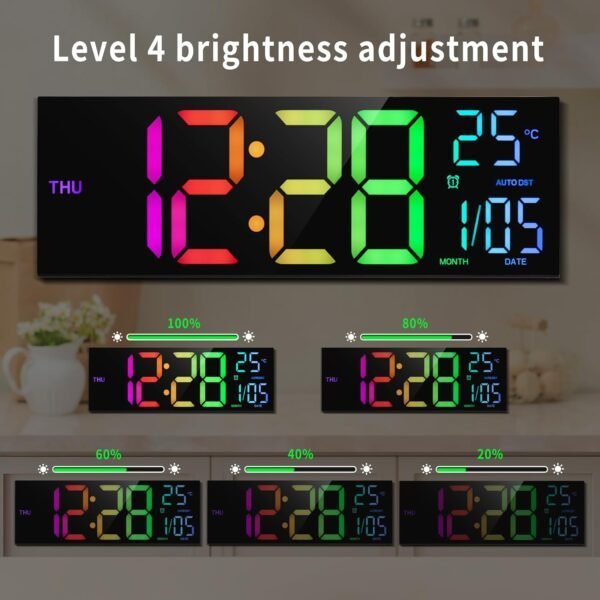 Colorful Digital Alarm Clock - Image 4