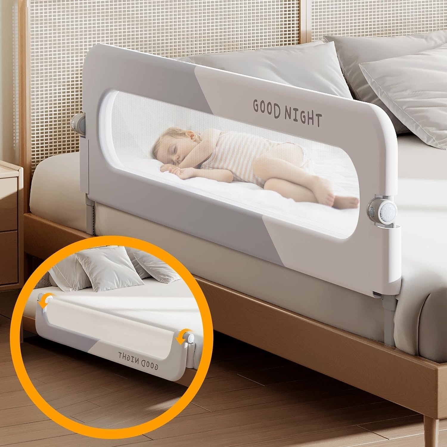 Baby Bed Rails Guard For Toddlers - Image 1
