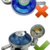 Butane Gas Regulator With Pressure Gauge - Thumbnail Image 4