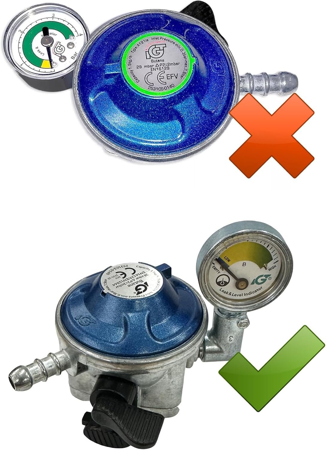 Butane Gas Regulator With Pressure Gauge - Image 4