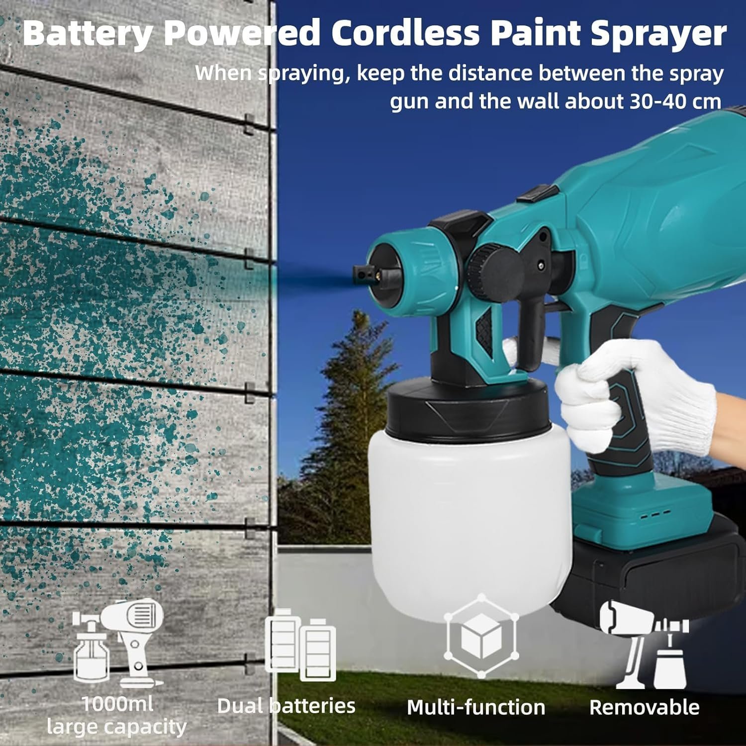 SEESII 800ML Electric Spray Gun 900W – Transform Your Painting Work with Ease and Speed! - Image 6