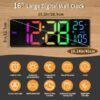 Colorful Digital Alarm Clock - Thumbnail Image 1