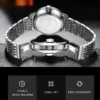 BELUSHI Men's Business Watch: Stainless Steel, Quartz, Waterproof, Perfect Gift - Thumbnail Image 5