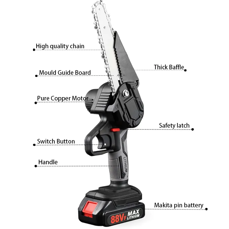 Cordless Electric Mini Pruning Chainsaw - Image 8