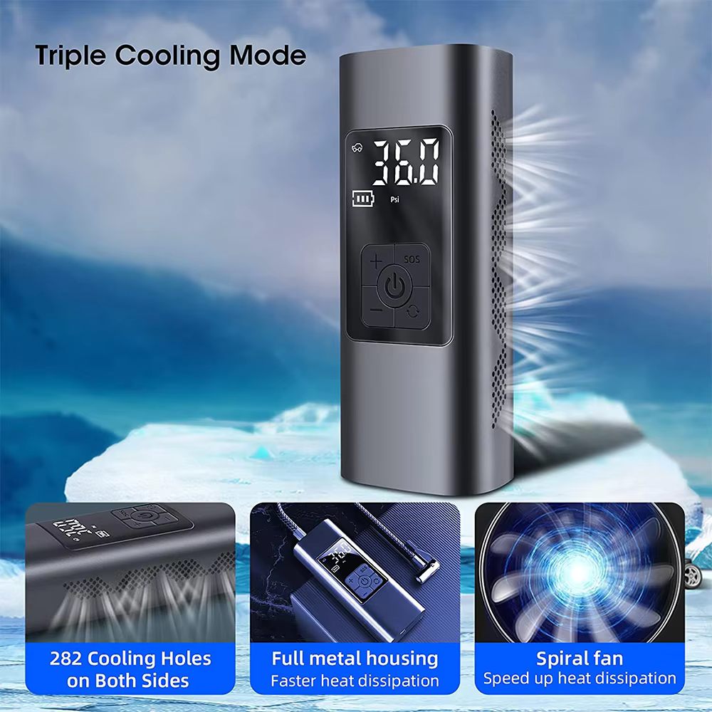 2025 Multi-function Tire Inflator Portable Air Compressor - Image 6