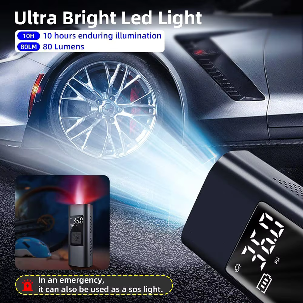 2025 Multi-function Tire Inflator Portable Air Compressor - Image 5