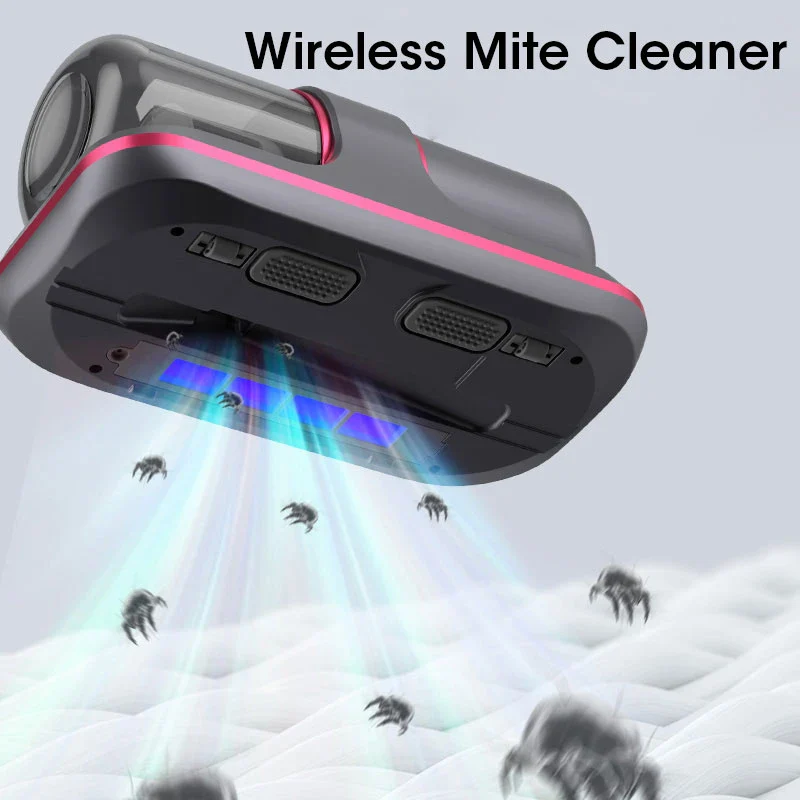 Wireless Mattress Vacuum Cleaner Cordless Handheld UV-C Bed Dust Remover Indepth Cleaning Sofa Specialist 12Kpa Powerful Suction - Image 4