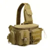 1pc Multi-functional Single Shoulder Backpack, Large Capacity Diagonal Waterproof Chest Bag, Simple Outdoor Storage Bag - Thumbnail Image 2