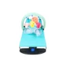 Foldable Height Adjustable Rocking Crib Cradle Modern Metal for Newborn [ONE COLOR BLUE] - Thumbnail Image 3