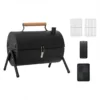 Portable Charcoal Grill | Double-Sided Outdoor Grill for Camping, Christmas, and Celebrations - Thumbnail Image 2